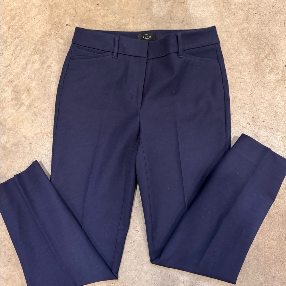 White House Black Market Blue Slim Fit Trousers